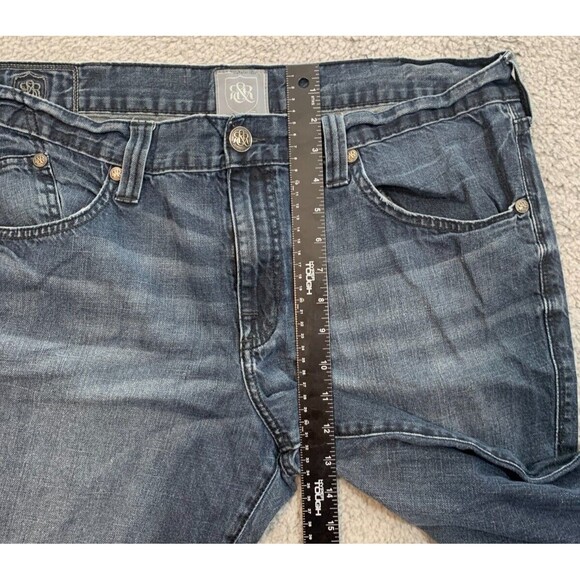 Men's Rock & Republic Denim Blue Jeans Size 38 x 32 Henlee 5 Pocket Design - Picture 13 of 16